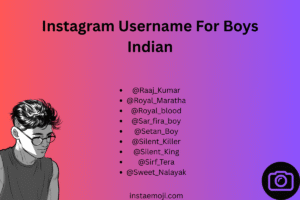 Instagram Username For Boys Indian