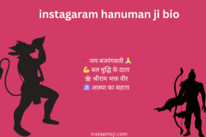instagaram hanuman ji bio