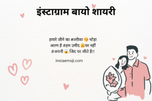 इंस्टाग्राम बायो शायरी