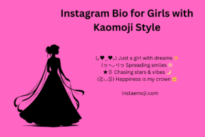 Instagram Bio for Girls with Kaomoji Style
