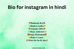 Bio for instagram in hindi