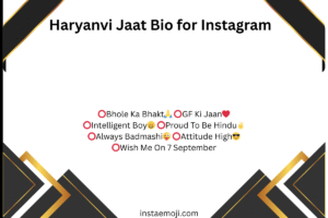 Haryanvi Jaat Bio for Instagram