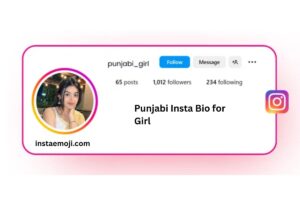 Punjabi Insta Bio for Girl