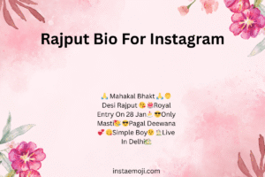 Rajput Bio For Instagram