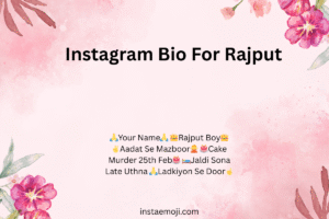 Instagram Bio For Rajput