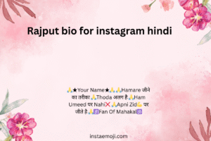 Rajput bio for instagram hindi