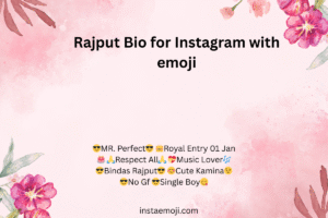 Rajput Bio for Instagram with emoji