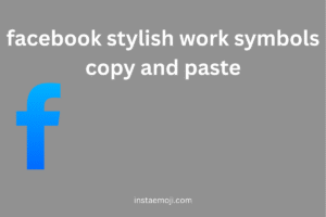 facebook stylish work symbols copy and paste 