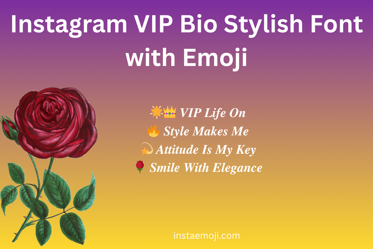 Lee más sobre el artículo 200+ Best Instagram VIP Bio Stylish Emoji with Fonts (2025)