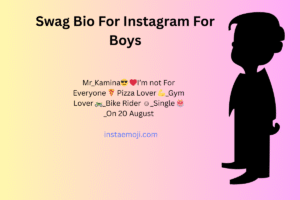 Swag Bio For Instagram For Boys