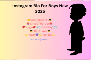 Instagram Bio For Boys New 2025 