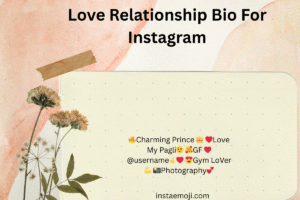 Love Relationship Bio For Instagram