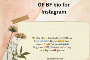 GF BF bio for Instagram