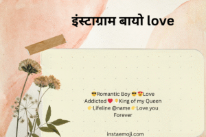 इंस्टाग्राम बायो love