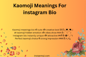 Kaomoji Meanings For instagram Bio
