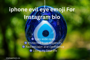 iphone evil eye emoji For Instagram bio