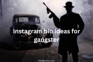 Instagram bio ideas for gangster