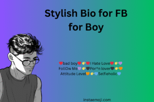 Stylish Bio for FB for Boy