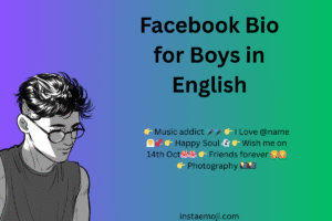 Facebook Bio for Boys in English
