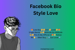 Facebook Bio Style Love