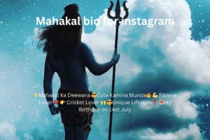 Mahakal bio for instagram