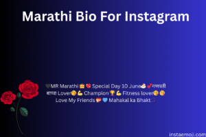 Marathi Bio For Instagram