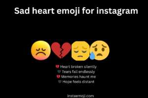 Sad heart emoji for instagram