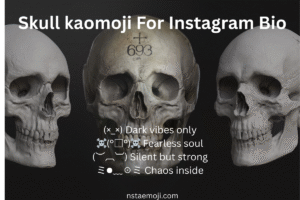 Skull kaomoji For Instagram Bio