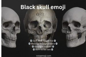 Black skull emoji
