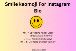 Smile kaomoji For Instagram Bio