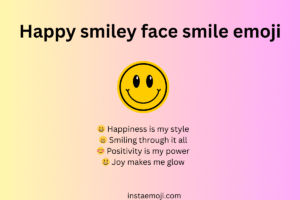 Happy smiley face smile emoji