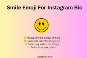 Smile Emoji For Instagram Bio