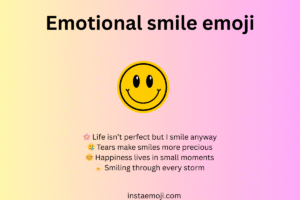 Emotional smile emoji