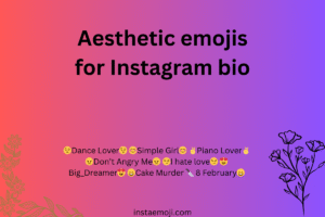 Aesthetic emojis for Instagram bio