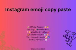 Instagram emoji copy paste